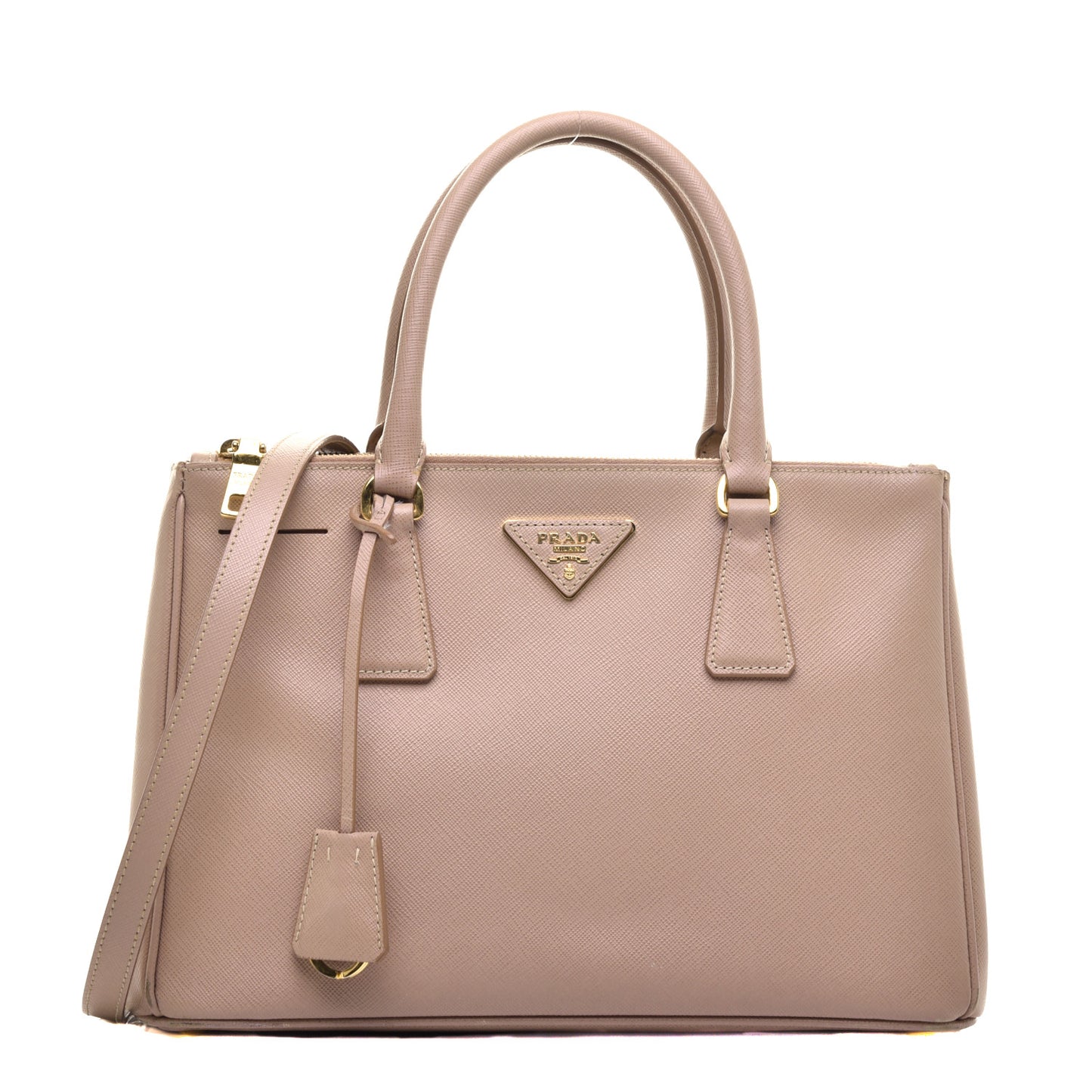 Saffiano Small Galleria Double Zip Tote Cammeo