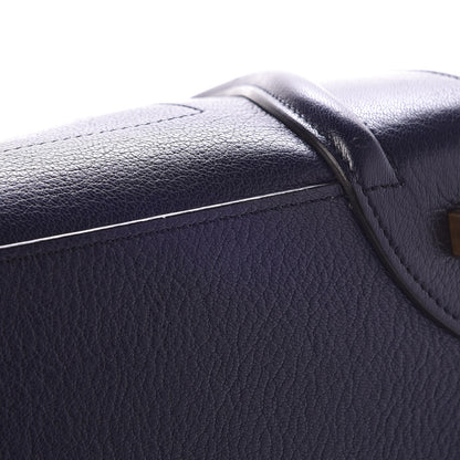 Celine Goatskin Mini Luggage Dark Blue Black 5 of 10