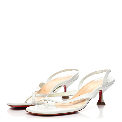 Christian Louboutin Kid Taralita 55 Thong Sandals 36.5 White 3 of 9