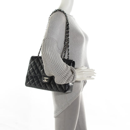 Chanel Caviar Quilted Jumbo Single Flap Black 2 of 8