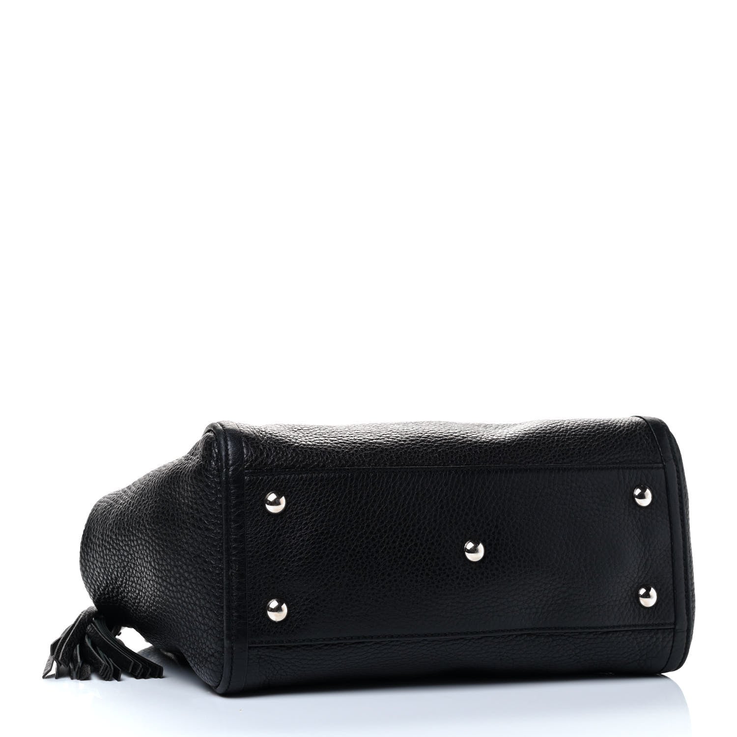 Gucci Pebbled Calfskin Small Soho Shoulder Bag Black 3 of 4