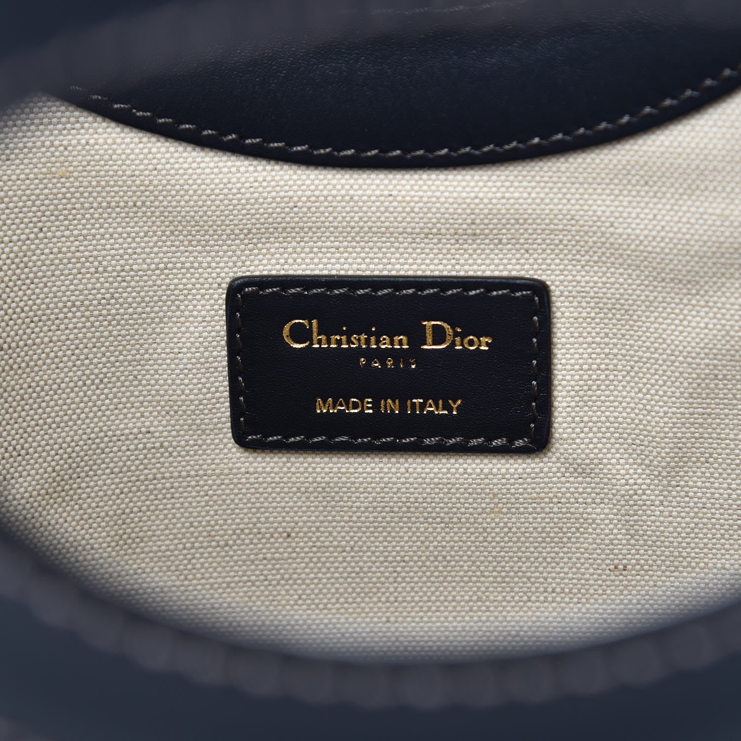 Christian Dior Oblique Fold Over Clutch Blue 6 of 7