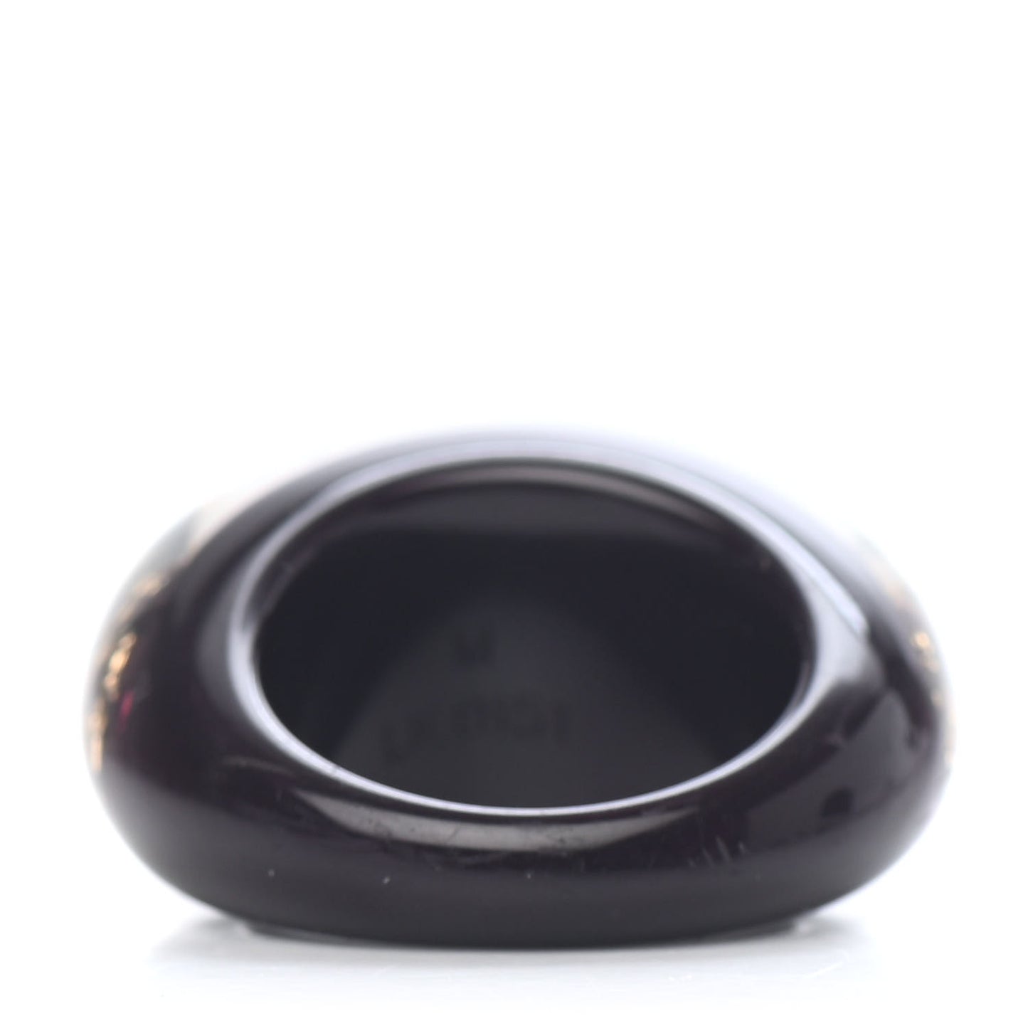 Resin Swarovski Crystal Inclusion Ring 6 Amarante