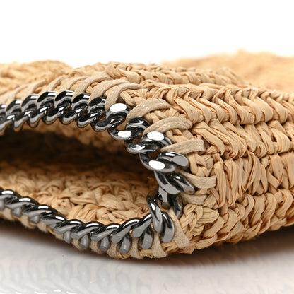 Stella McCartney Raffia Mini Falabella Fold Over Tote Natural 7 of 8