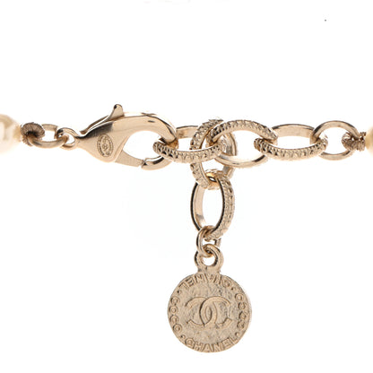 Chanel Pearl CC 100th Anniversary Necklace Light Gold 5 of 6