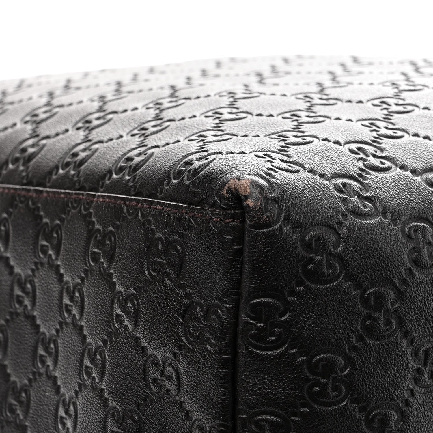 Gucci Guccissima Medium Classic Backpack Dark Brown 13 of 14