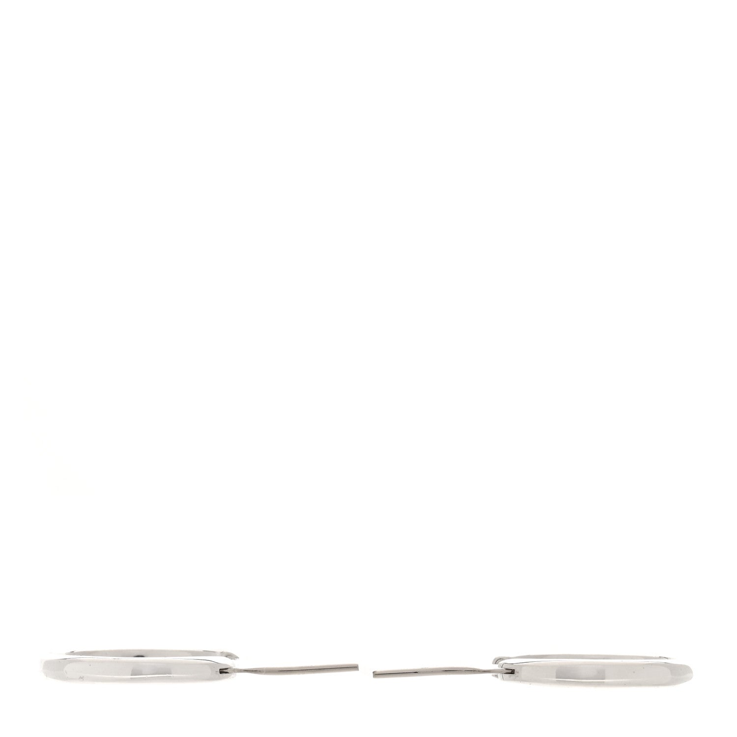 Tiffany Sterling Silver Square Cushion Hoop Earrings 3 of 4
