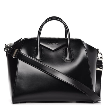 Givenchy Shiny Lord Calfskin Medium Antigona Black 1 of 10