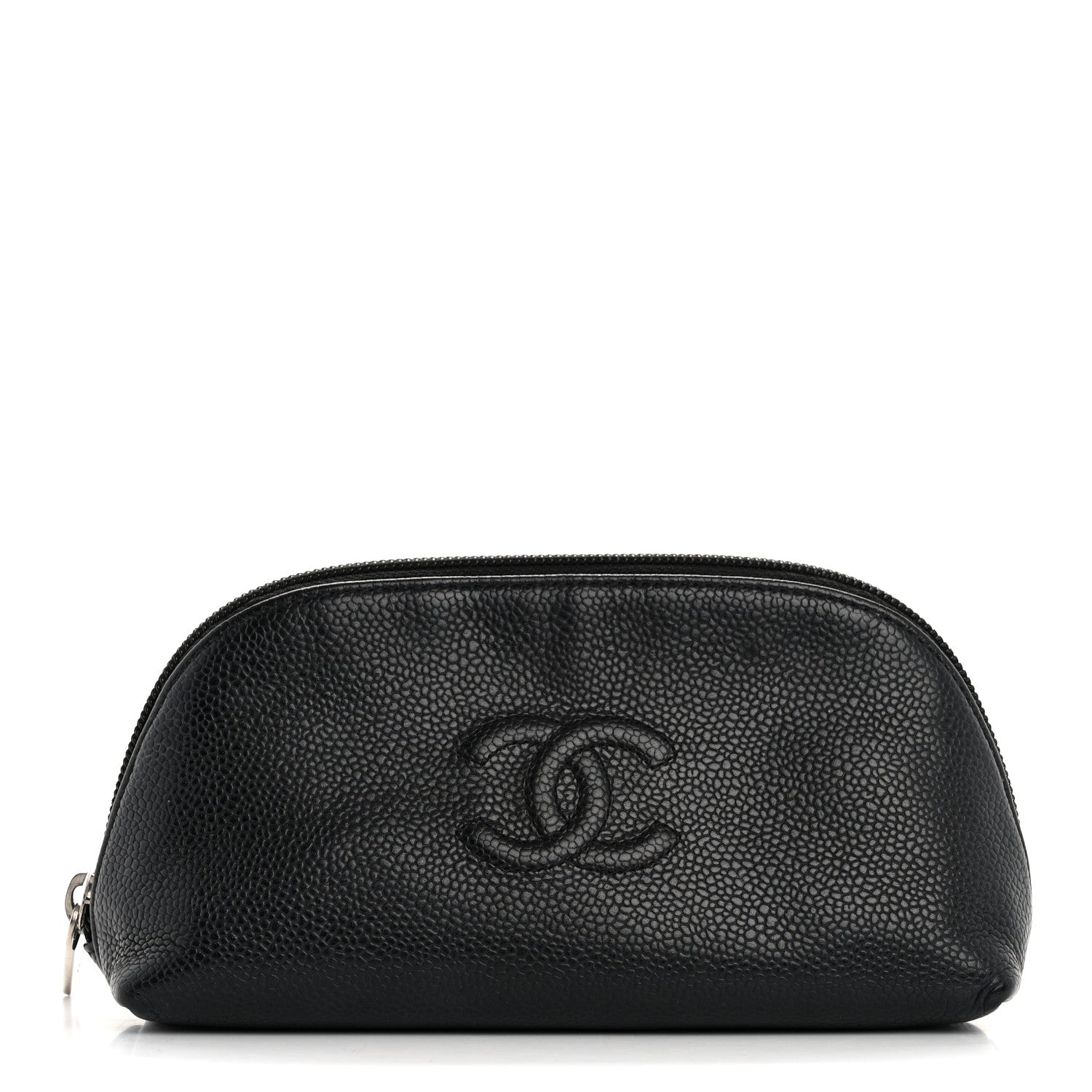 Chanel Caviar Timeless CC Cosmetic Pouch Black 1 of 14