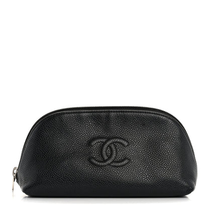 Chanel Caviar Timeless CC Cosmetic Pouch Black 1 of 14
