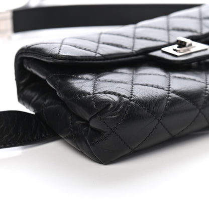 Chanel Calfskin Quilted 2.55 Reissue Flap Belt Bag Clutch Black 7 of 9