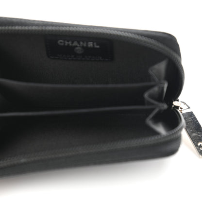 Chanel Caviar Timeless CC Zip Around Coin Purse Black 5 of 9