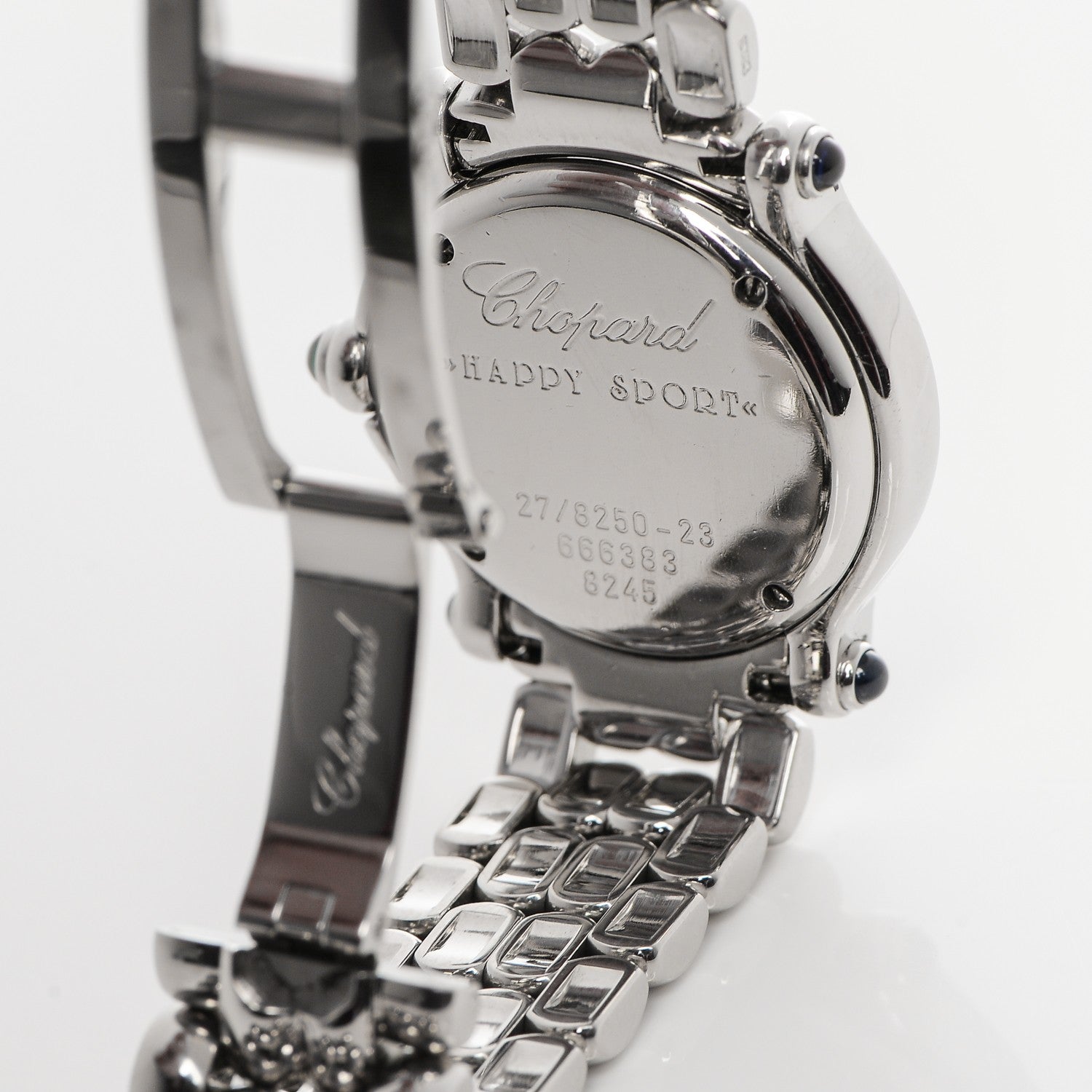 Chopard Stainless Steel 5 Diamond 26mm Happy Sport Quartz Watch 7 of 8