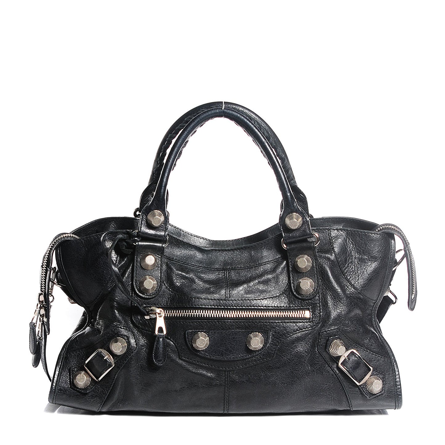 Agneau Giant 21 Silver Hardware Part Time Black