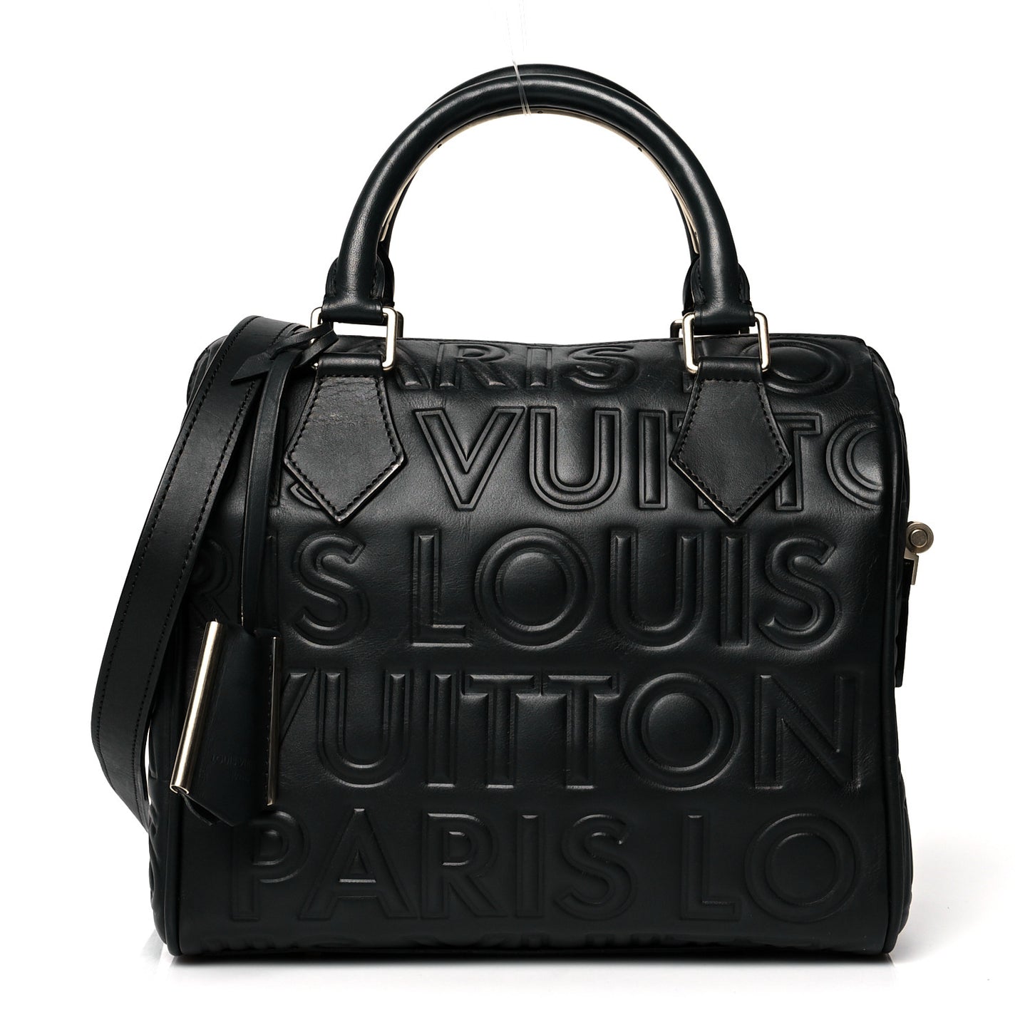 Calfskin Embossed Mini Cube Speedy Black