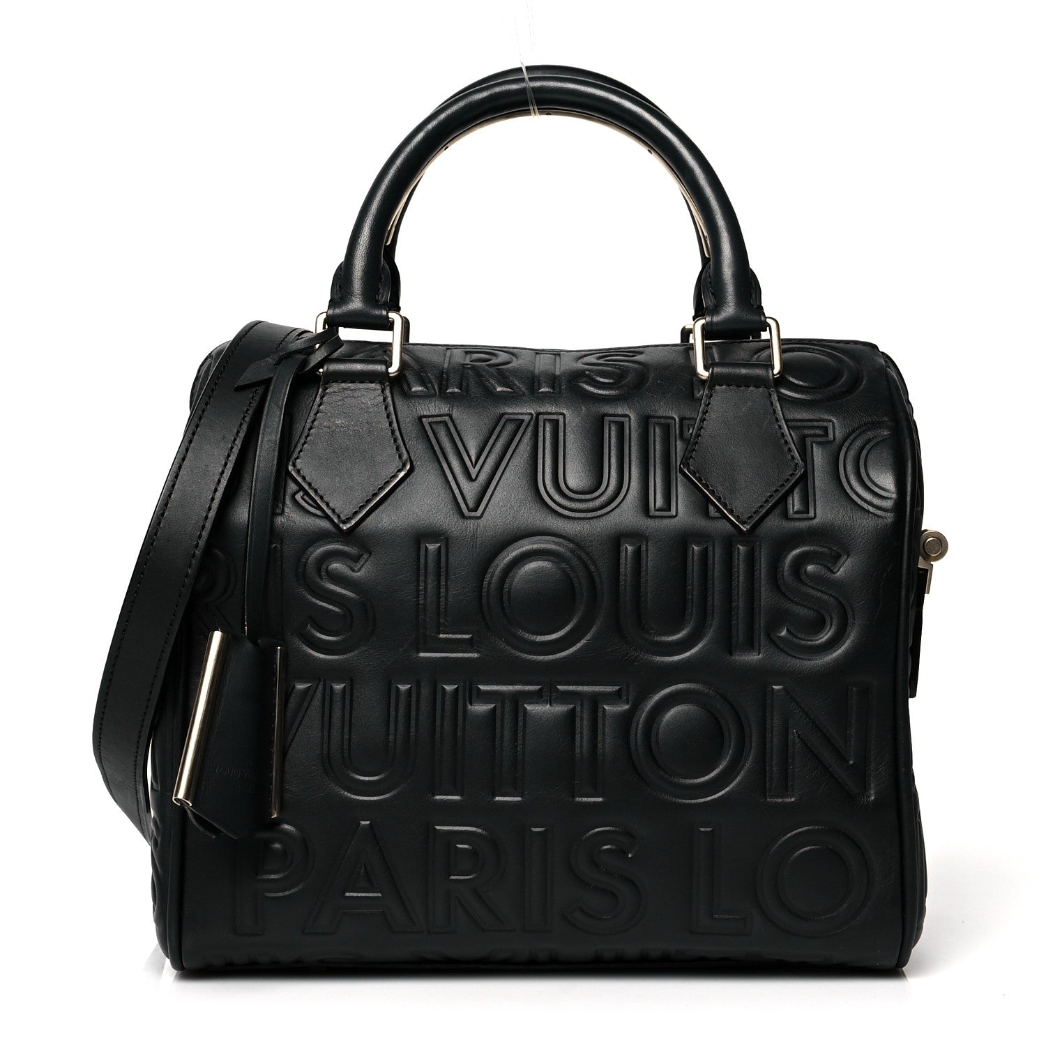 Louis Vuitton Calfskin Embossed Mini Cube Speedy Black 1 of 12