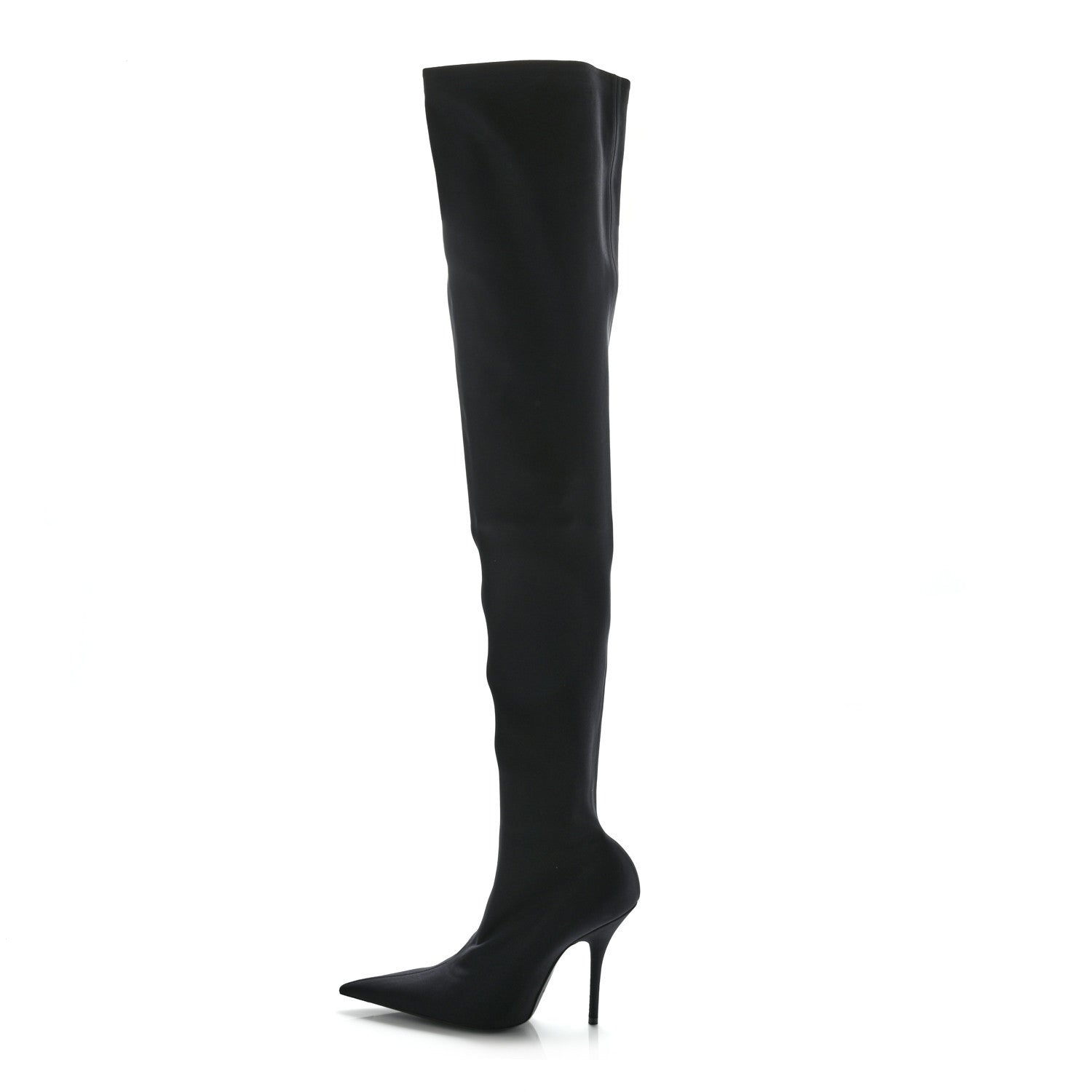 Balenciaga Spandex Pointed Toe Knife Thigh High Boots 39 Black 1 of 6