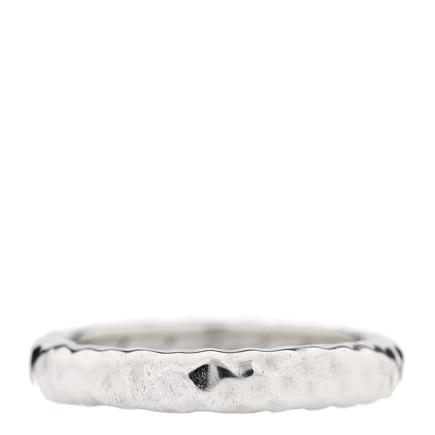 Sterling Silver Hammered Band Ring 55 7.25