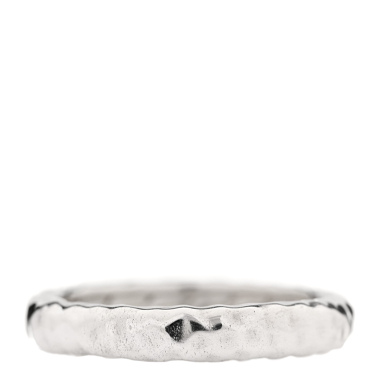 John Hardy Sterling Silver Hammered Band Ring 55 7.25 3 of 4