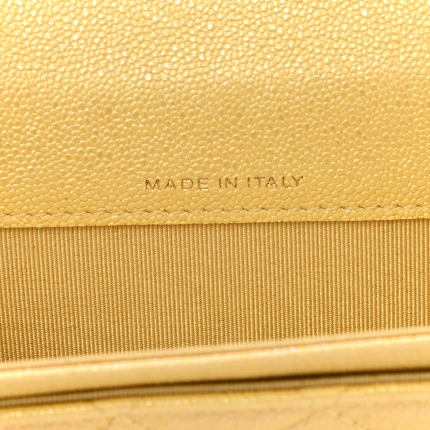 Chanel Iridescent Caviar Quilted Flap Card Holder Yellow 6 of 8