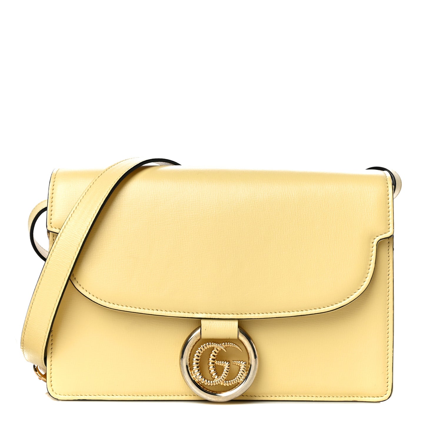 Textured Calfskin Small Torchon GG Ring Shoulder Bag Butter