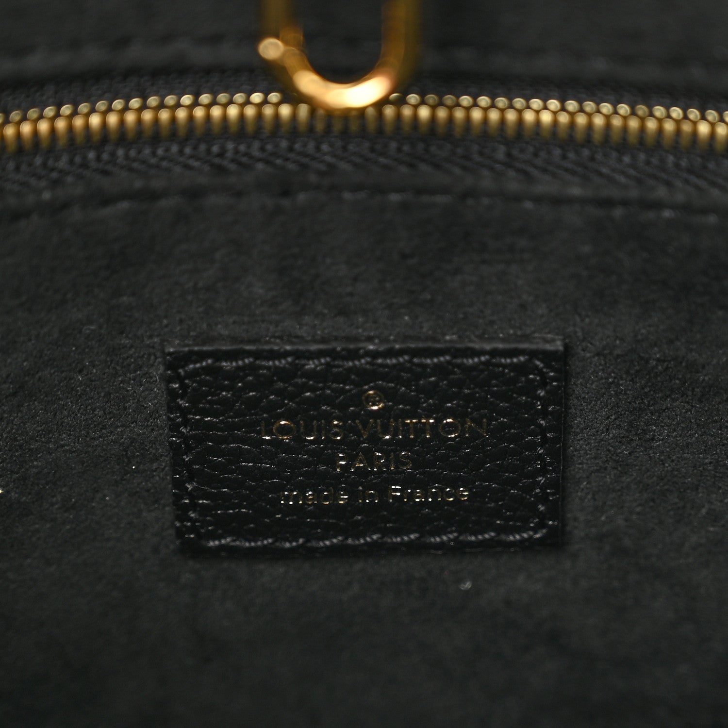 Louis Vuitton Grained Calfskin Studded Monogram Giant Onthego PM Black 7 of 9