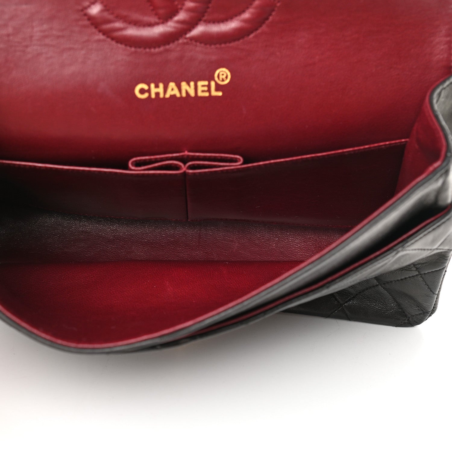 Chanel Lambskin Quilted Medium Double Flap Black 5 of 9