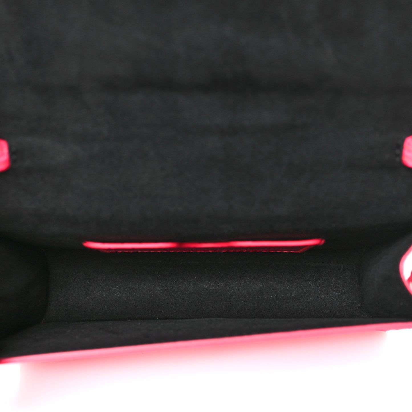 Calfskin Crocodile Embossed Skull Mini Crossbody Bag Neon Pink
