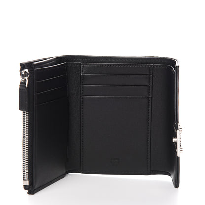 MCM Grained Calfskin Compact Wallet Black 5 of 7