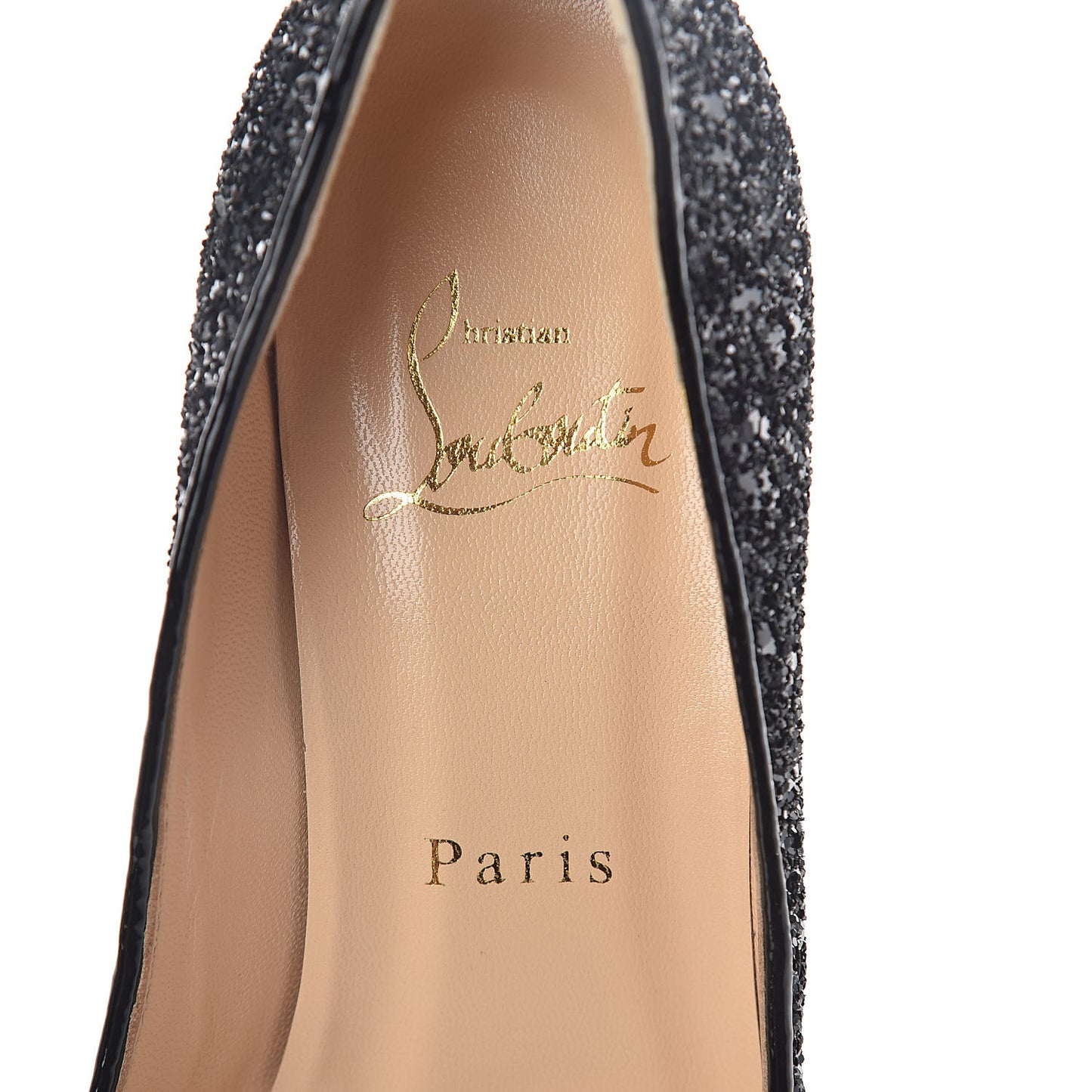 Glitter Nappa Croisette 45 Pumps 37 Black