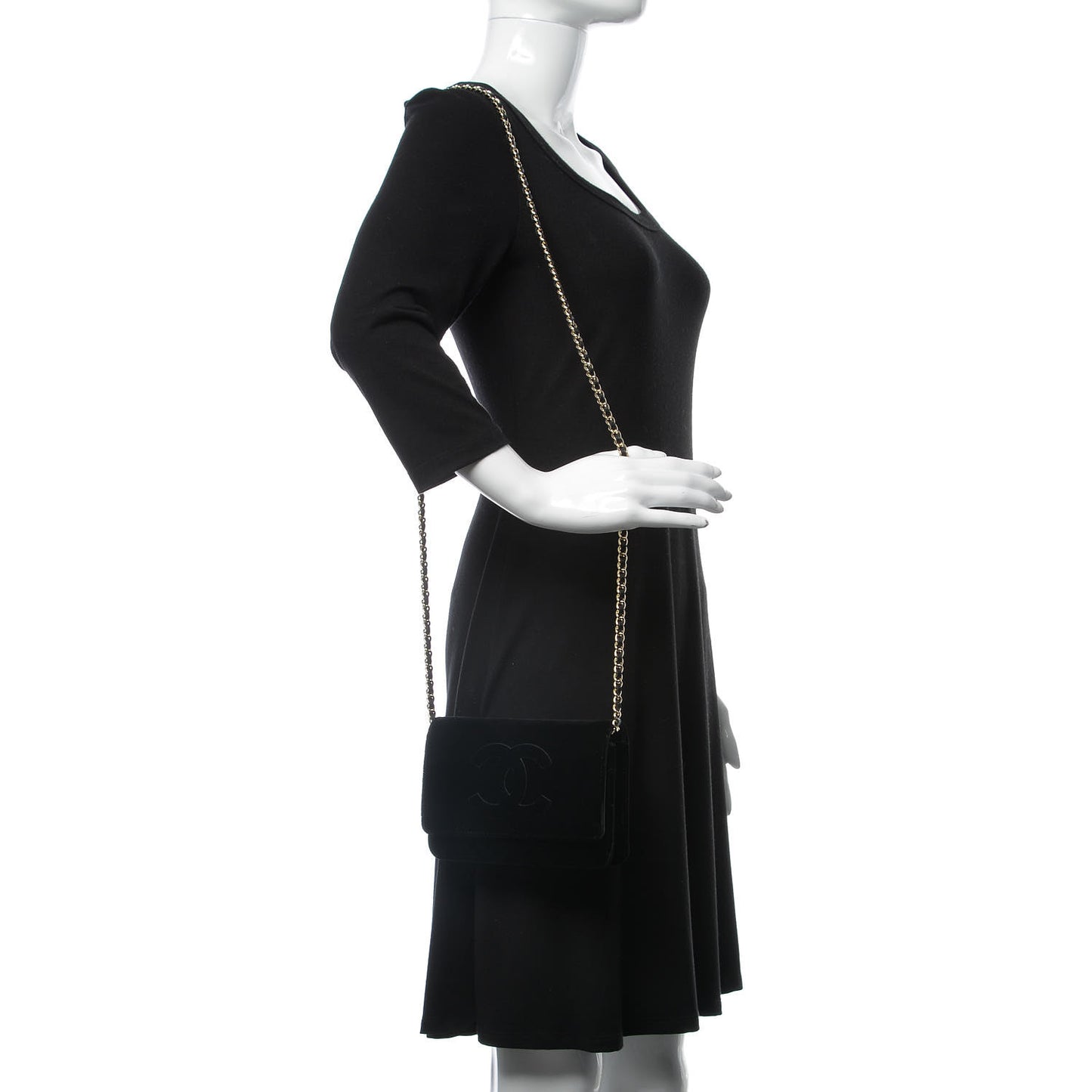 Velvet Timeless CC Wallet On Chain WOC Black