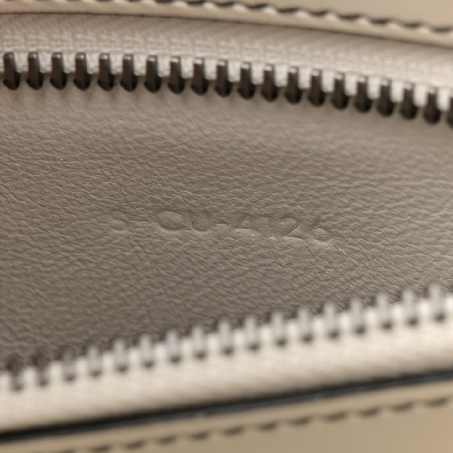 Satin Calfskin Micro Debossed Luggage White