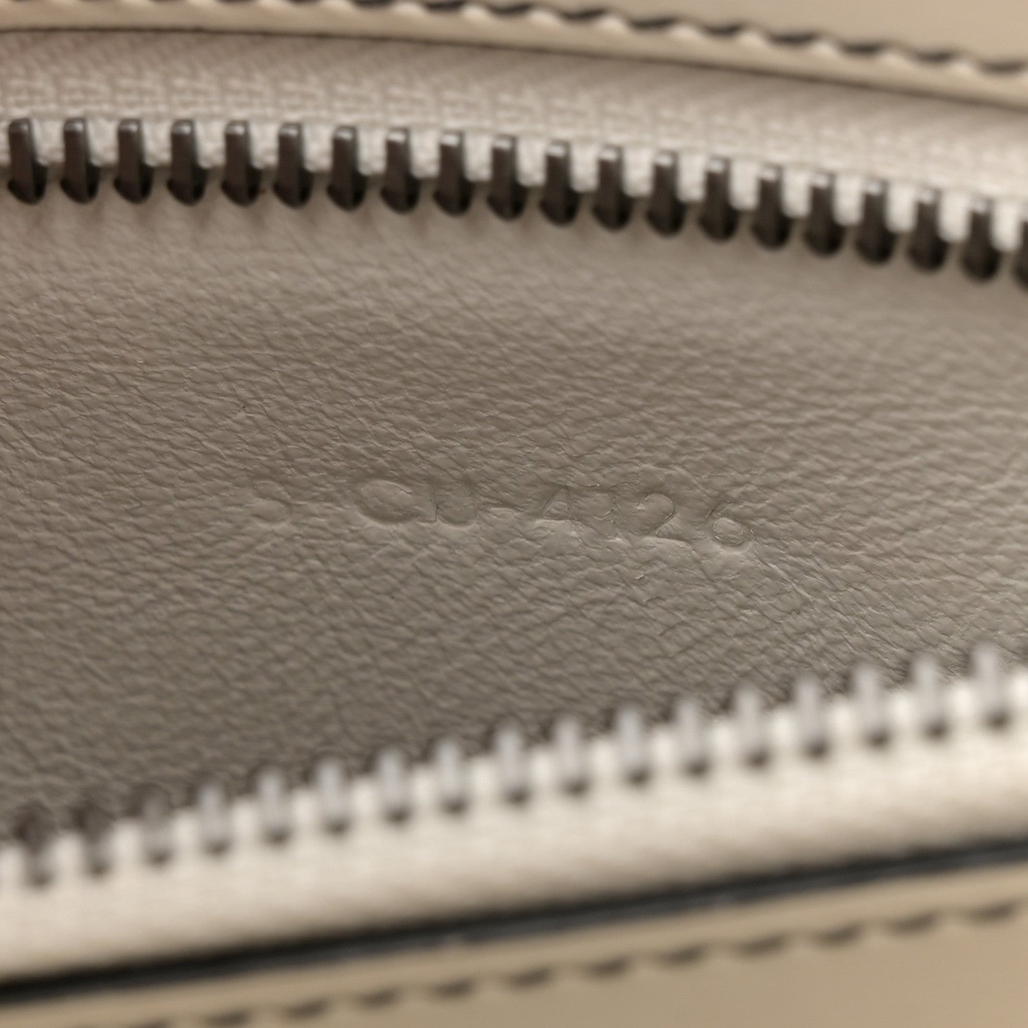 Celine Satin Calfskin Micro Debossed Luggage White 7 of 15