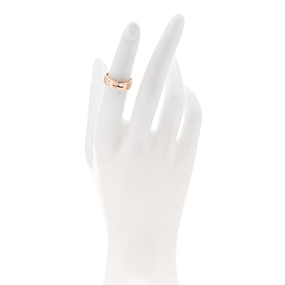 Hermes 18K Rose Gold Diamond PM Kelly Ring 49 5 2 of 5