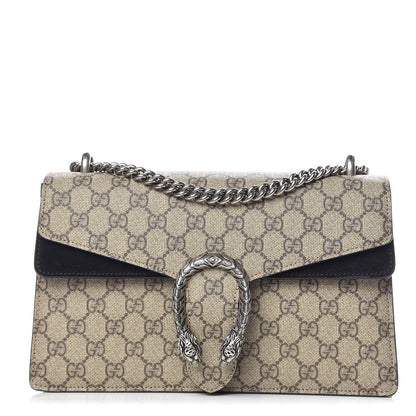 Gucci GG Supreme Monogram Small Dionysus Shoulder Bag Black 1 of 13