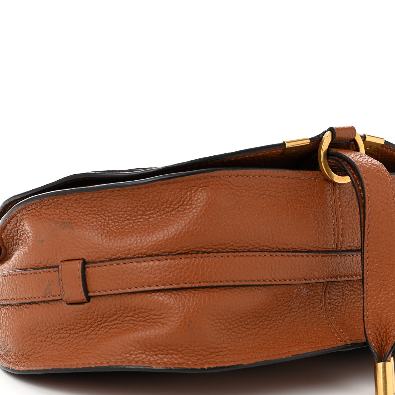 Chloe Calfskin Medium Marcie Round Crossbody Bag Tan 9 of 12
