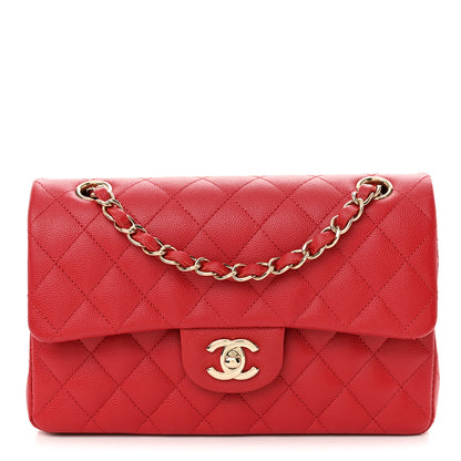 Chanel Caviar Quilted Small Double Flap Red 1 of 11