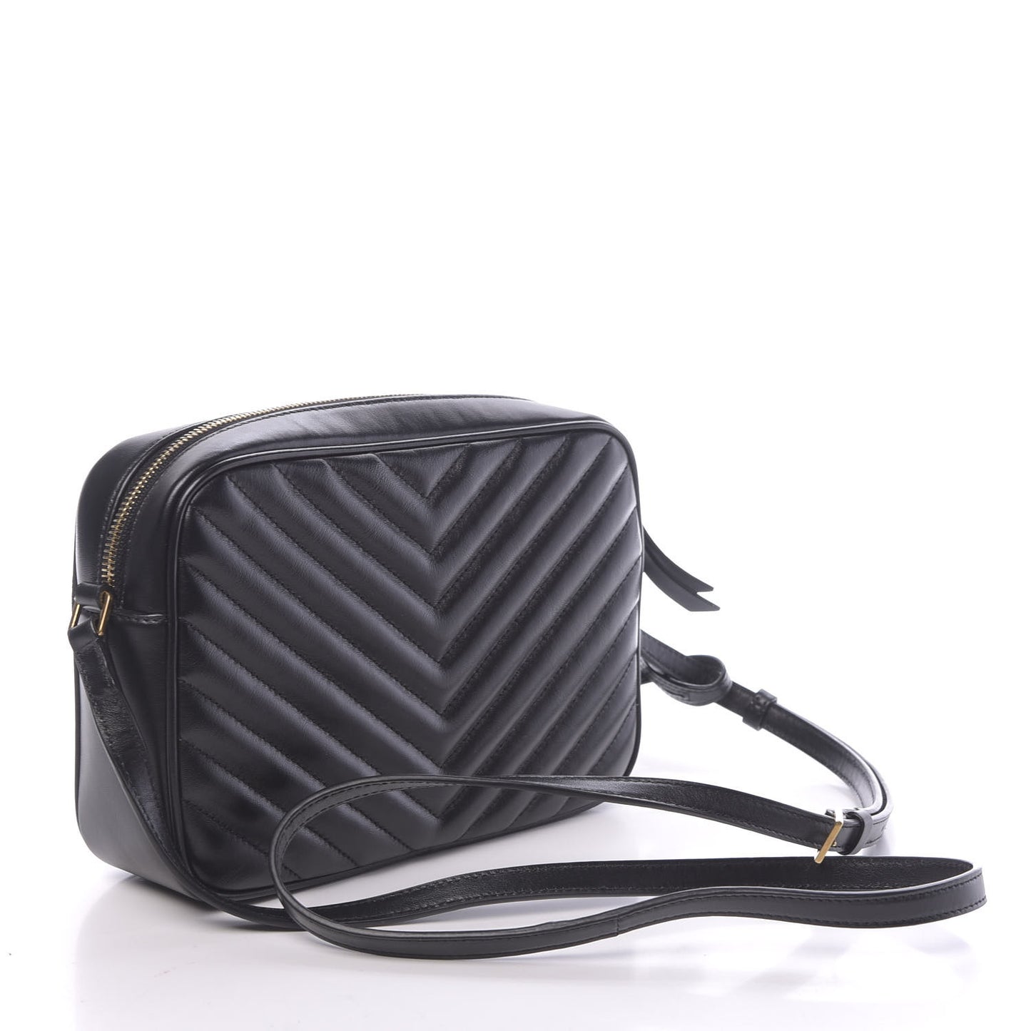 Calfskin Matelasse Monogram Lou Camera Bag Black