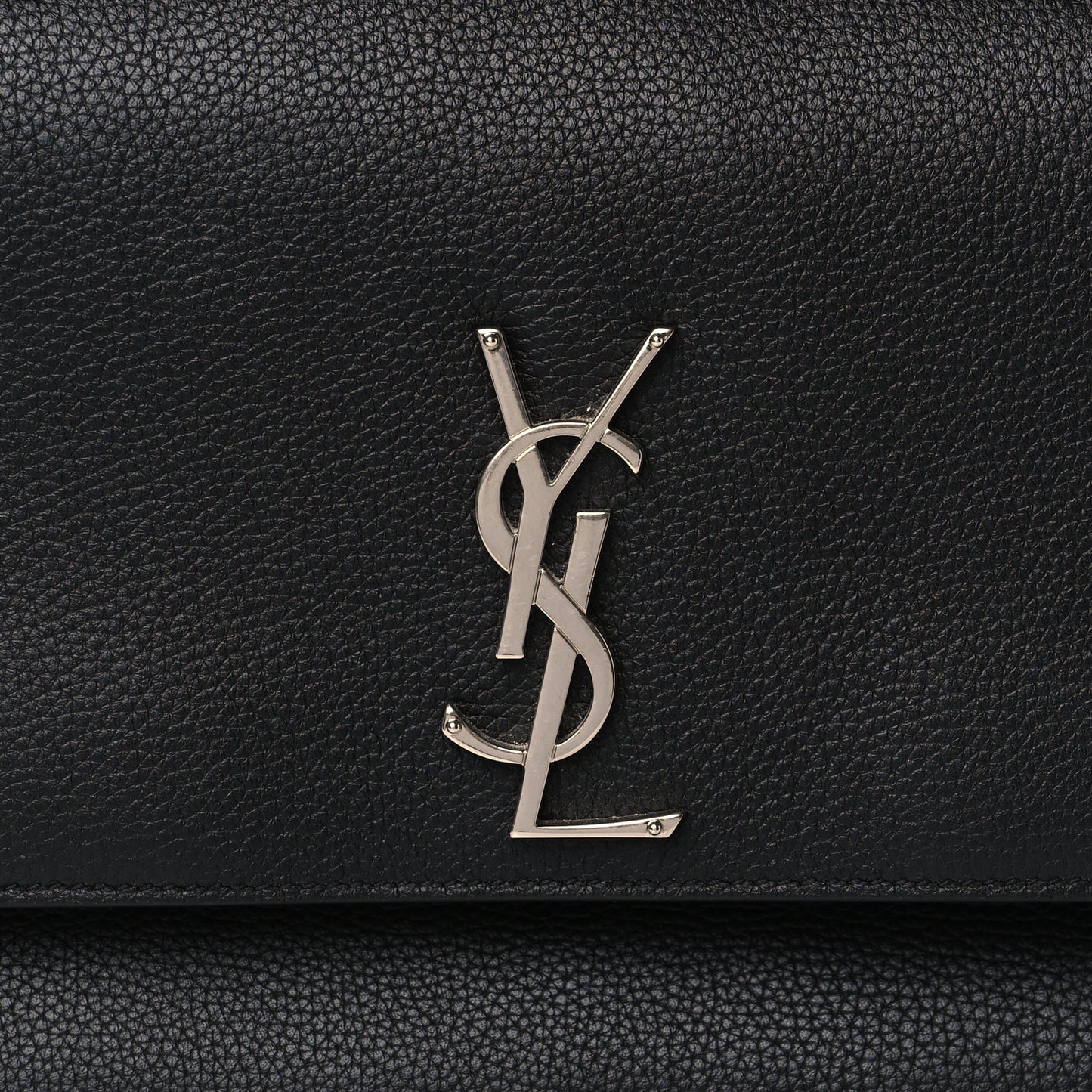 Grained Calfskin Medium Monogram Sunset Crossbody Black