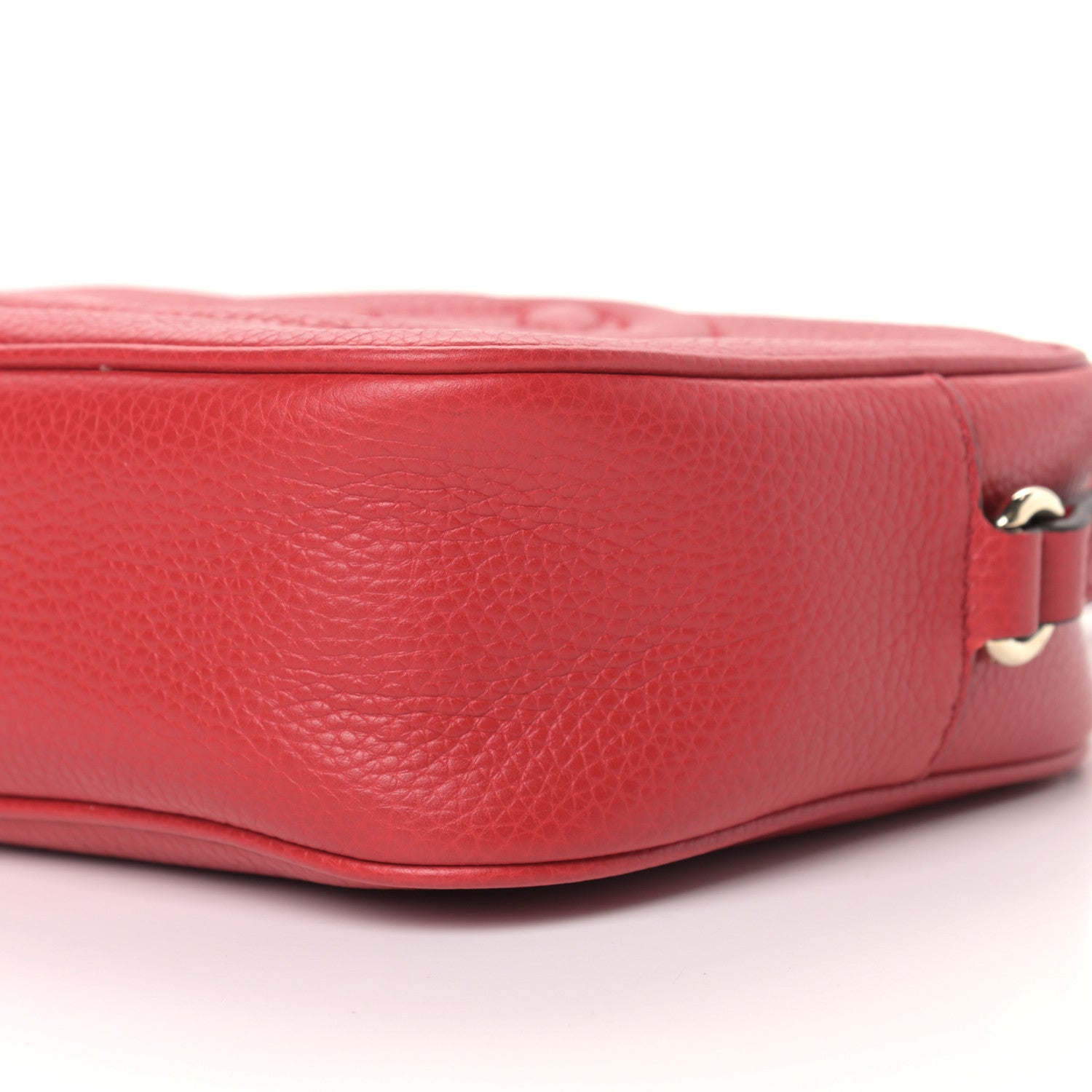 Gucci Pebbled Calfskin Small Soho Disco Bag Tabasco Red 9 of 11