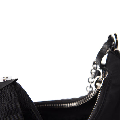 Prada Nylon Re-Edition 2005 Shoulder Bag Black 10 of 11