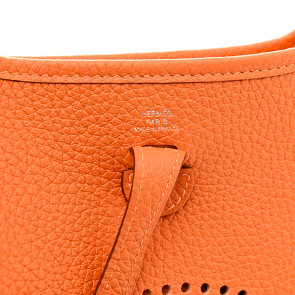 Hermes Taurillon Clemence Evelyne TPM Orange 6 of 11