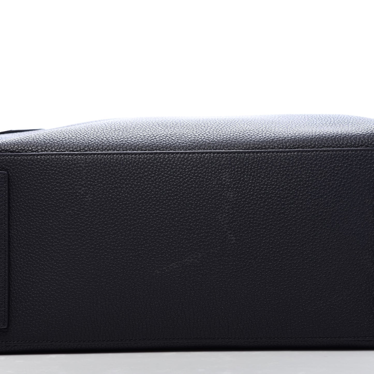 Grained Calfskin Medium T Line Briefcase Black