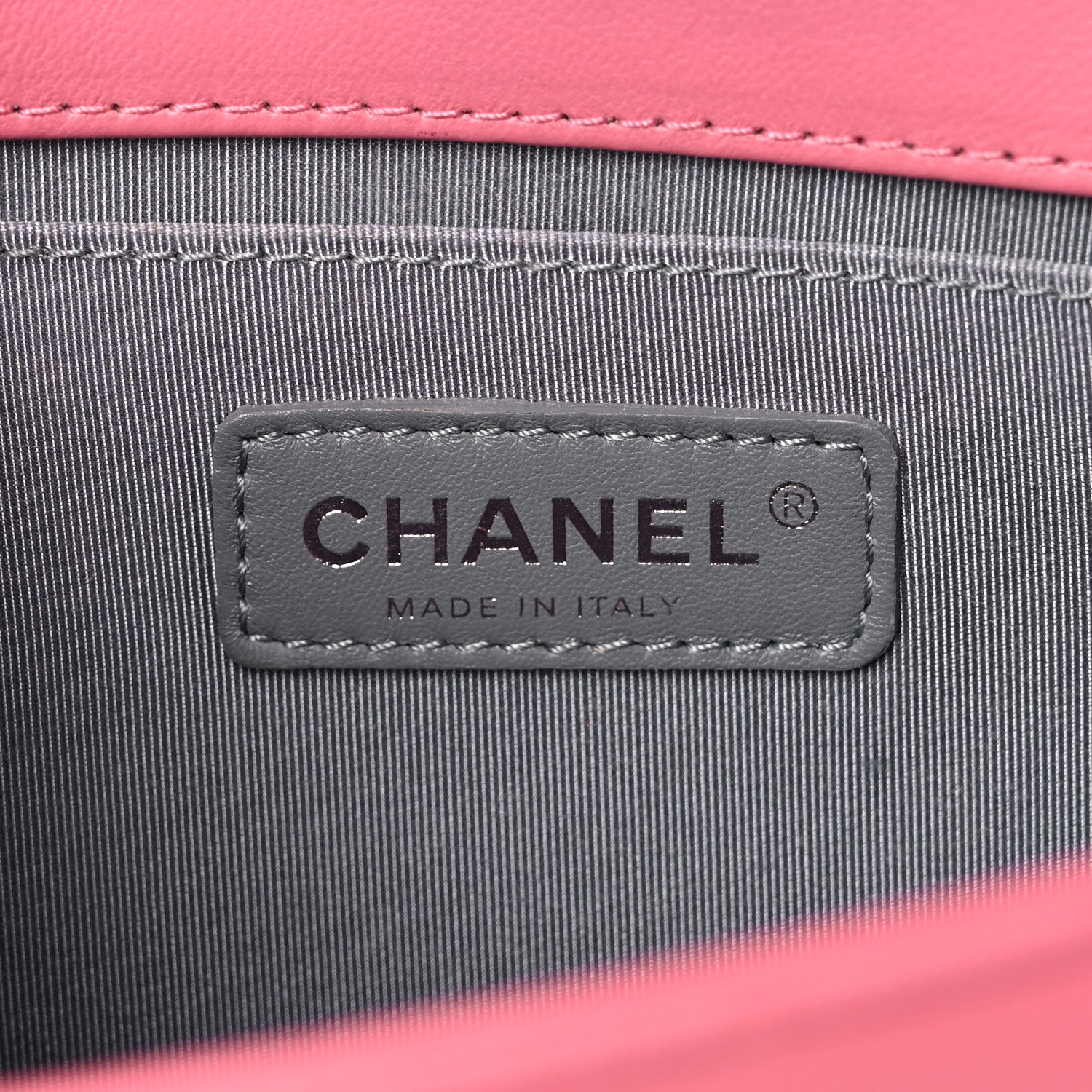 Chanel Calfskin Chevron Quilted Medium Boy Flap Pink 6 of 13