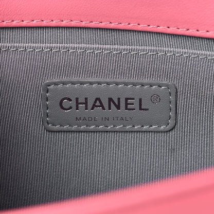 Chanel Calfskin Chevron Quilted Medium Boy Flap Pink 6 of 13