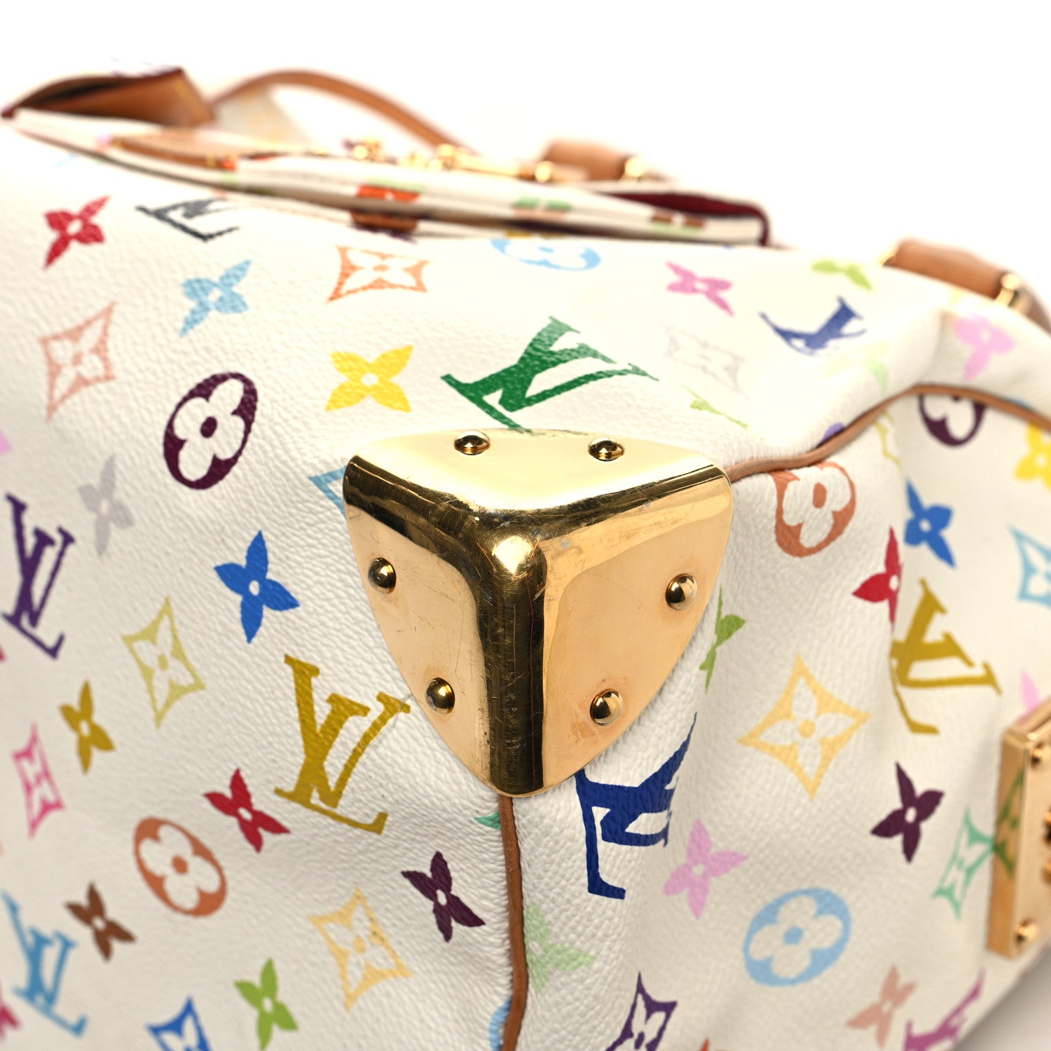 Louis Vuitton Monogram Multicolor Speedy 30 White 9 of 16