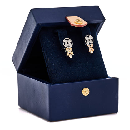 Louis Vuitton 18K Rose White Gold Diamond Idylle Blossom Earrings 5 of 5