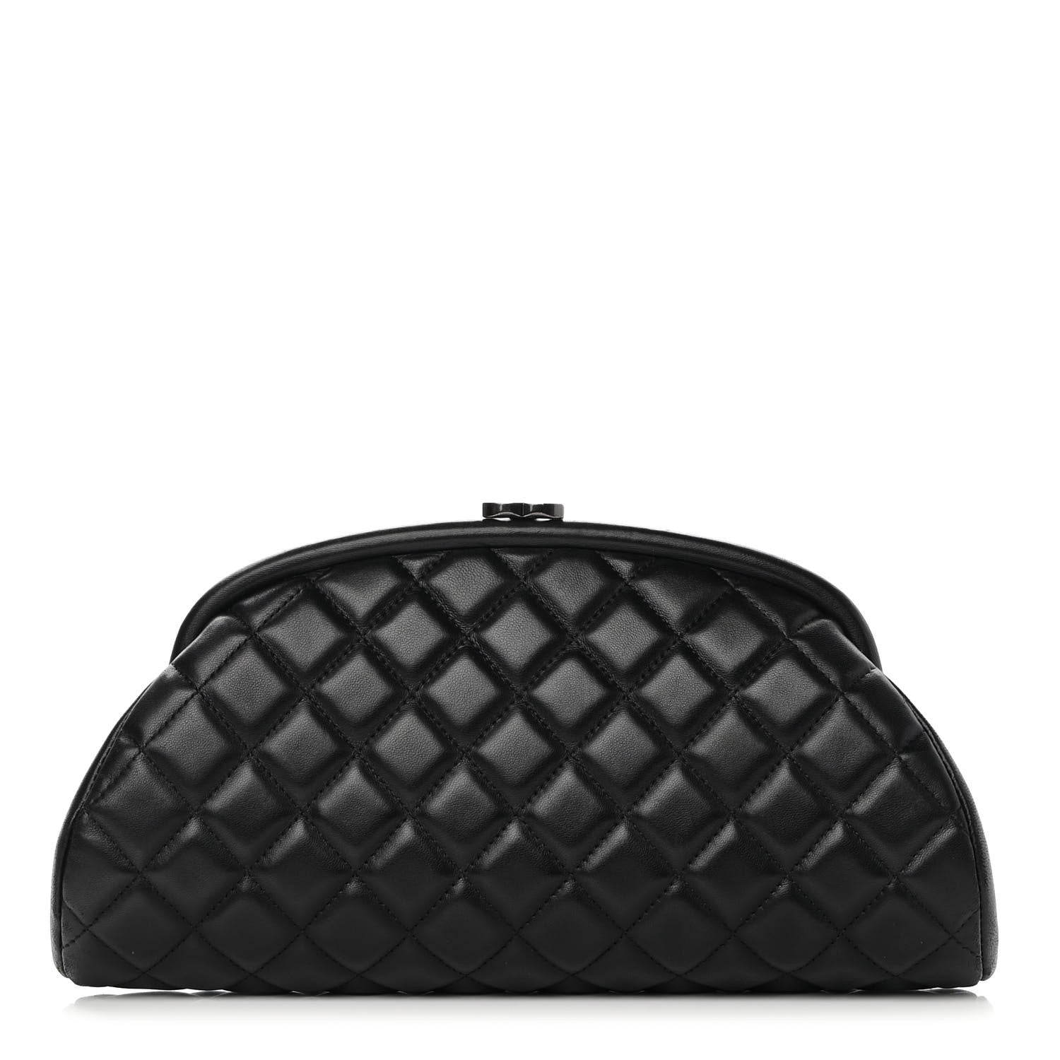 Chanel Lambskin Quilted Timeless Clutch Black 1 of 8