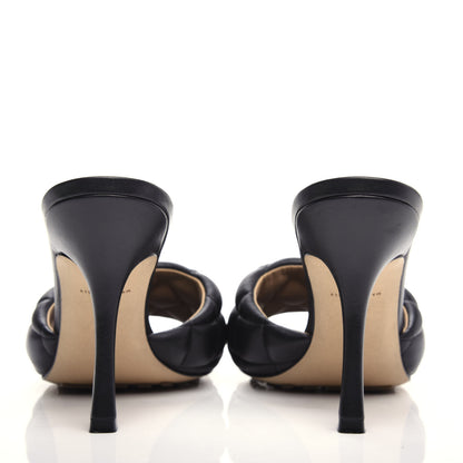 Bottega Veneta Nappa Matelasse Padded Mule Sandals 39.5 Black 7 of 11