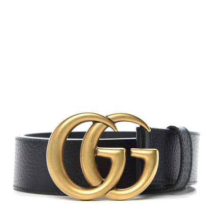 Gucci Textured Calfskin Double G 40mm Belt 75 30 Black 1 of 7